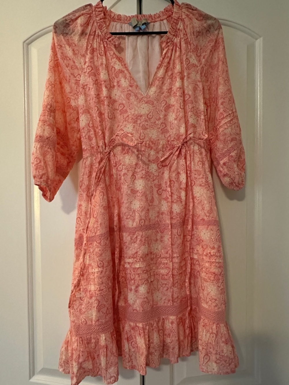 Draper James Pink Paisley Dress